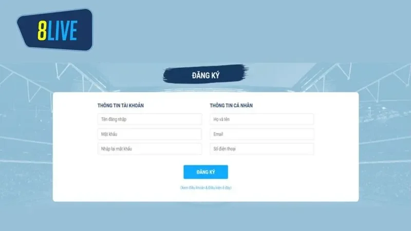 Hướng dẫn điền form đăng ký tài khoản của website